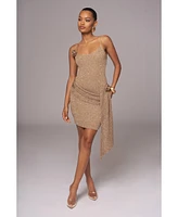 Jluxlabel Women's Golden Dusk Sequin Dress