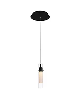 Cwi Lighting 10.5" Metal Olinda Led Integrated Mini Pendant