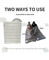 Naturehike Sleeping Bag for Adults with Hood, Hollow Cotton Sleeping Bag, Waterproof Spliceable Sleeping Bags for Camping, Hiking