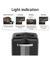 Bonsaii Paper Shredder, 18-Sheet 60-Minutes Shredder for Office Heavy Duty Cross-cut Shredder with 6 Gallon Pullout Basket 4 Casters(C149-C)