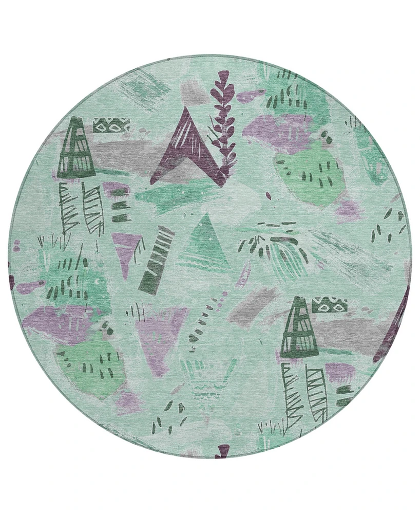 Addison Chantille Machine Washable ACN1578 8'x8' Round Area Rug