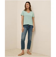 Pact Women's Organic Cotton Softspun V-Neck Tee