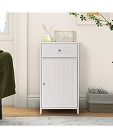 Bathroom Cabinet with Drawer Single Door with Adjustable Shelf