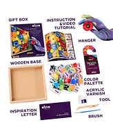 Okto Clay-by-Numbers Kit – “Raccoon” (11.4” x 11.4”)