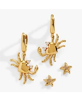 Alex and Ani Crab & Starfish Earring Set