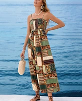Cupshe Women's Patchwork Paradise Paisley Midi Beach Dress