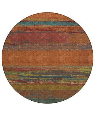 Addison Chantille Machine Washable ACN1286 8'x8' Round Area Rug