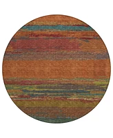 Addison Chantille Machine Washable ACN1286 8'x8' Round Area Rug