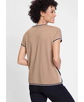 Olsen Women's Palm Print T-Shirt