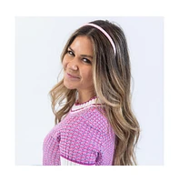 Thin Solid Headband - Pink