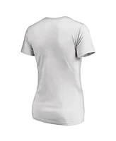 Fanatics Mto Label Women's White Alabama Crimson Tide Floral Arched V-Neck T-Shirt