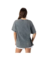 Gameday Couture Women's Gray Florida Gators 2025 Ncaa Men's Basketball National Champions Oversized Snow Wash T-Shirt
