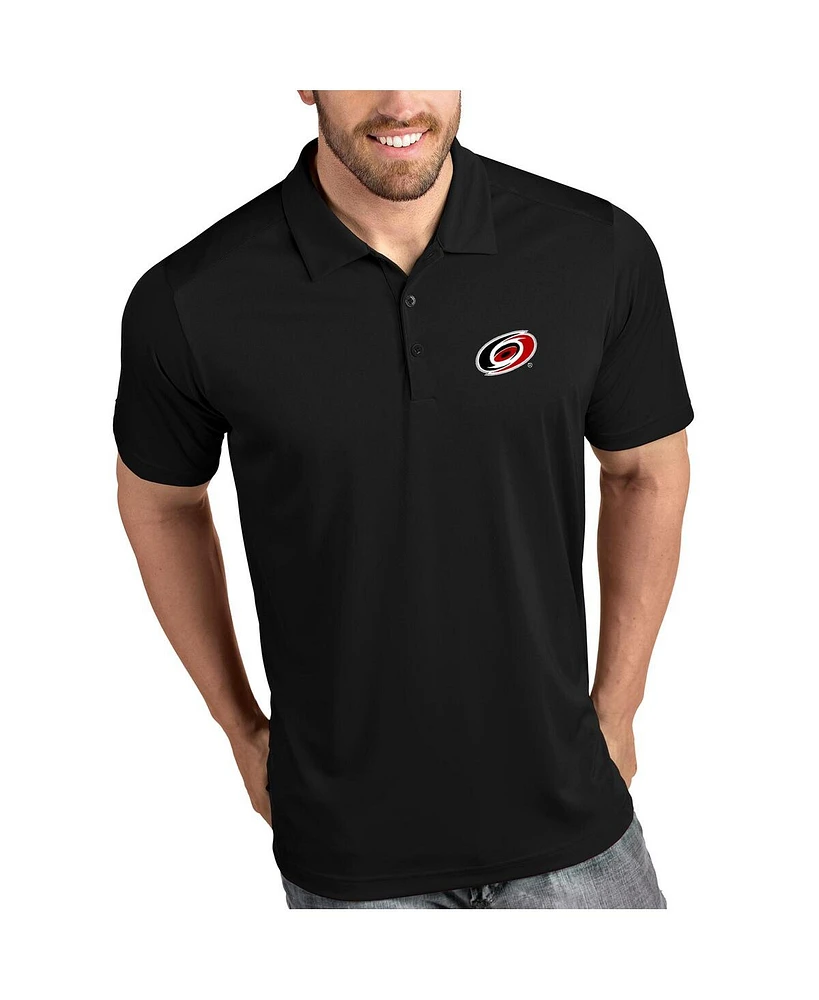 Antigua Men's Black Carolina Hurricanes Tribute Polo Shirt