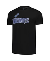 Fisll Men's and Women's Black Minnesota Timberwolves Oversize Logo T-Shirt