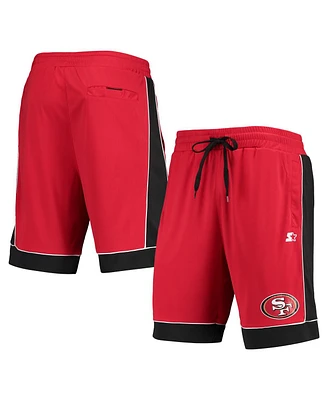 Starter Men's Scarlet/Black San Francisco 49ers Fan Favorite Fashion Shorts