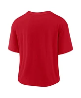 Nike Women's Red/White Philadelphia Phillies Line Up High Hip Fashion T-Shirt