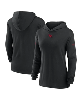 Nike Women's Black Arizona Cardinals Sideline Performance Long Sleeve Hoodie T-Shirt