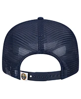 New Era Men's Navy Denver Nuggets Mesh back 9FIFTY Snapback Hat
