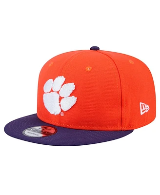 New Era Men's Orange Clemson Tigers Two-Tone 9FIFTY Snapback Hat