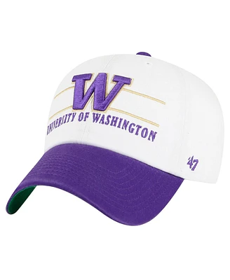 '47 Brand Men's White Washington Huskies Gridiron Clean Up Adjustable Hat