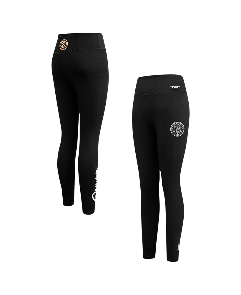 Pro Standard Women's Black Denver Nuggets Paint the City Jersey Leggings