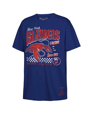 Mitchell & Ness Big Boys and Girls Royal New York Islanders Concession Stand T-Shirt