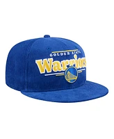 New Era Men's Royal Golden State Warriors Throwback Display Corduroy 9FIFTY Snapback Hat