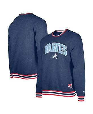 New Era Men's Navy Atlanta Braves Father's Day Pullover Sweatshirt