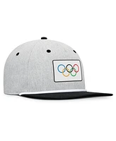 Fanatics Men's Heather Gray/Black Olympic Games Photo Finish Adjustable Hat