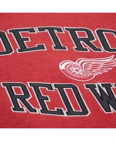 Mitchell & Ness Men's Red Detroit Wings Playoff Win Fleece Pullover Sweatshirt