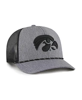 '47 Brand Men's Gray Iowa Hawkeyes Carbon Rope Adjustable Hat