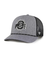 '47 Brand Men's Gray Ohio State Buckeyes Carbon Rope Adjustable Hat