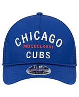 New Era Men's Royal Chicago Cubs Minimalist 9FORTY A-Frame Adjustable Hat