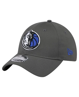 New Era Men's Charcoal Dallas Mavericks Active Ripstop 9TWENTY Adjustable Hat