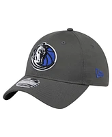 New Era Men's Charcoal Dallas Mavericks Active Ripstop 9TWENTY Adjustable Hat