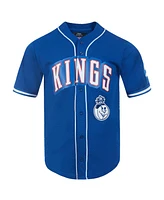 Pro Standard Men's Blue Sacramento Kings 2024/25 City Edition Mesh Baseball Jersey