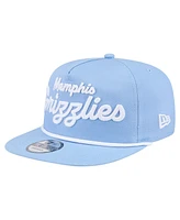 New Era Men's Light Blue Memphis Grizzlies Team Text Golfer Snapback Hat