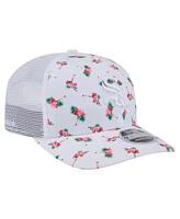 New Era Men's White Chicago White Sox Flamingo Mesh Back 9SEVENTY Stretch-Snap Hat