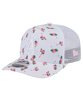 New Era Men's White Los Angeles Angels Flamingo Mesh Back 9SEVENTY Stretch-Snap Hat