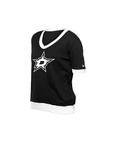 New Era Women's Black Dallas Stars Game Day Rhinestuds T-Shirt