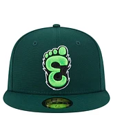 New Era Men's Green Eugene Emeralds Authentic Collection 59FIFTY Fitted Hat