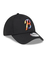 New Era Men's Black Baltimore Orioles City Connect Batting Practice 39THIRTY Flex Hat