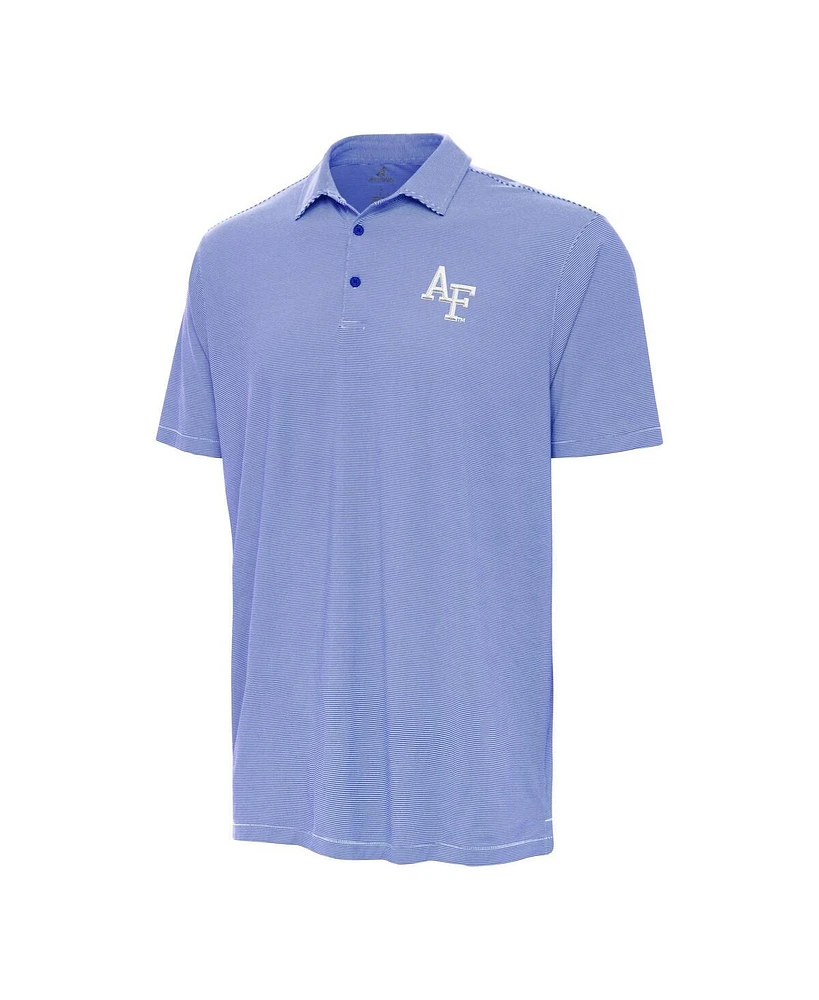 Antigua Men's Royal/White Air Force Falcons Twine Polo Shirt