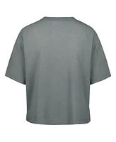 '47 Brand Women's Gray Las Vegas Raiders Florentina Montauk Cropped T-Shirt