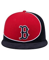 New Era Men's Navy/Red Boston Red Sox Retro Split Corduroy Snapback Hat