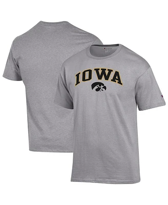 Champion Men's Heather Gray Iowa Hawkeyes Arch Over Logo T-Shirt