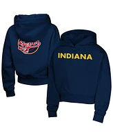 Outerstuff Big Girls Navy Indiana Fever Top Closer Fashion Pullover Hoodie