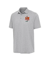 Antigua Men's Heather Gray Philadelphia Eagles Super Bowl Lix Champions Par 3 Polo Shirt