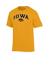 Champion Men's Gold Iowa Hawkeyes Arch Over Logo T-Shirt