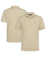 LevelWear Men's Cream Atlanta Braves Vision Polo Shirt